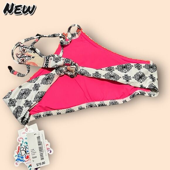 NEW NWT BECCA by Rebecca Virtue High Neck Bikini Top – Size Small - Picture 2 of 9